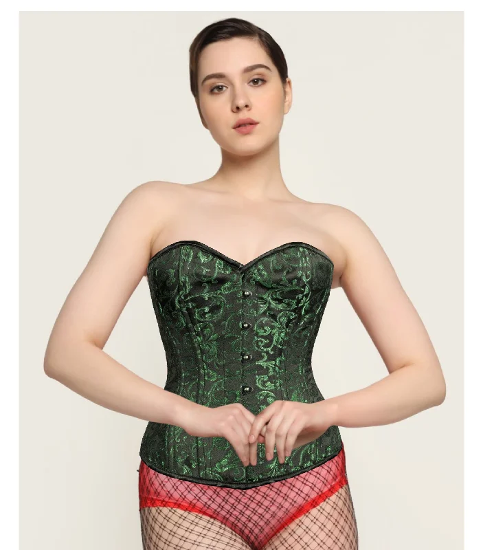 Affra Green Sweet Heart Overbust Corset