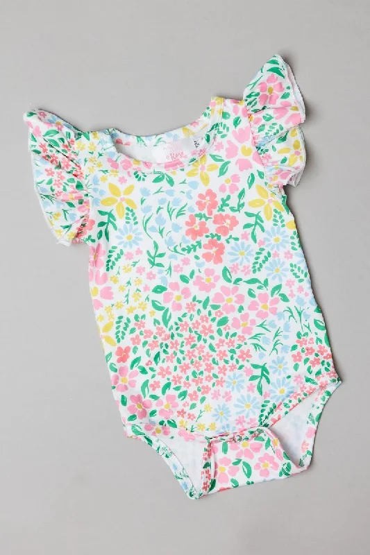 Daffodils S/S Flutter Bodysuit