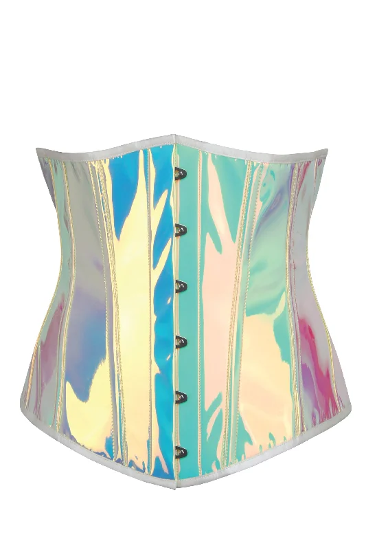 Longline Holographic PVC Corset