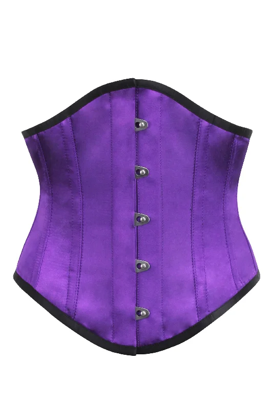 Purple Satin Waspie Underbust