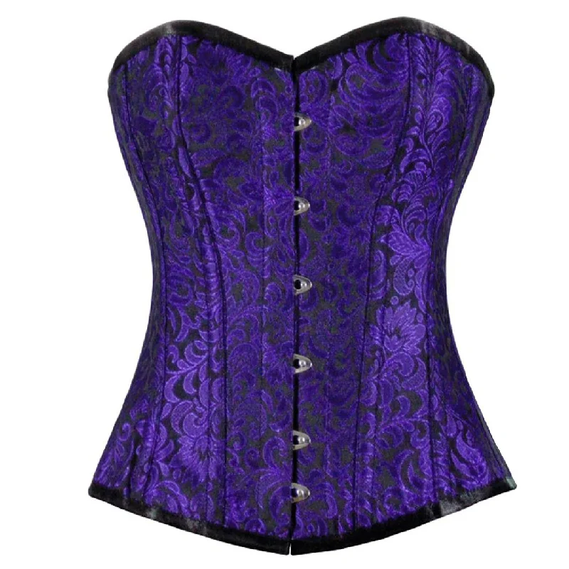 Urania Authentic Overbust Corset Black Purple