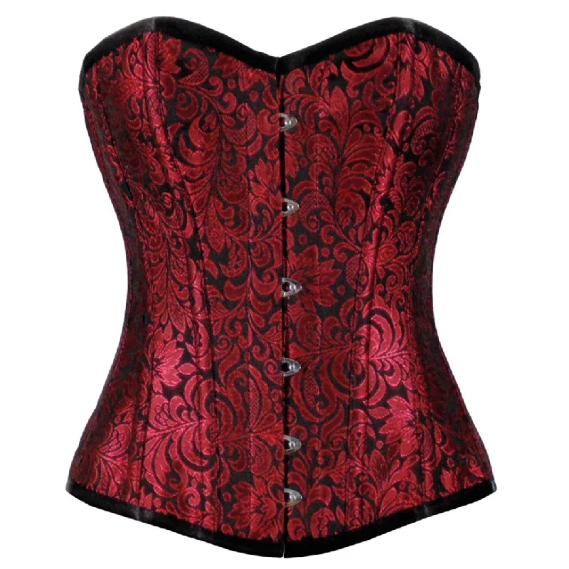 Urania Authentic Overbust Corset Black Red