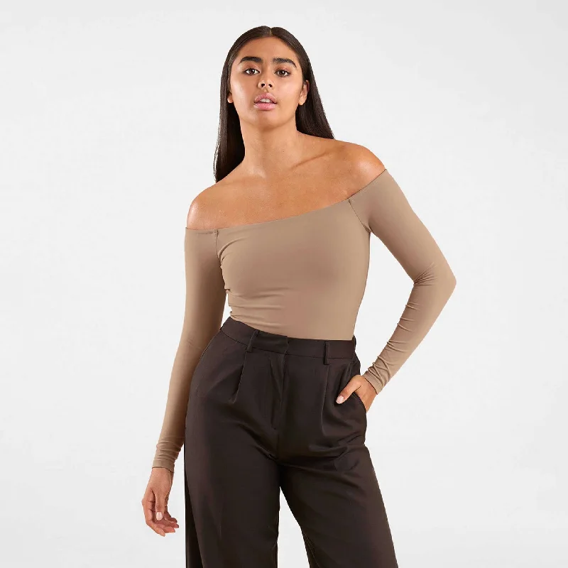 Off The Shoulder Bodysuit | Cinnamon