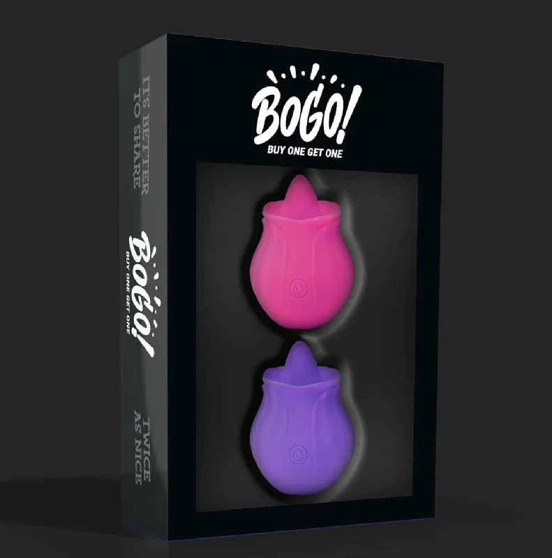 Double Delight: Rose Vibe Duo with 10 Suction Modes - Ultimate Pleasure