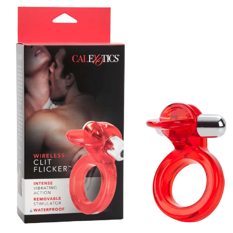 Wireless Clit Flicker Stimulator Ring - Waterproof Couples Enhancer with Intense Clitoral Stimulation