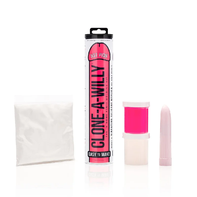 Clone a Willy DIY Vibrating Silicone Penis - Hot Pink