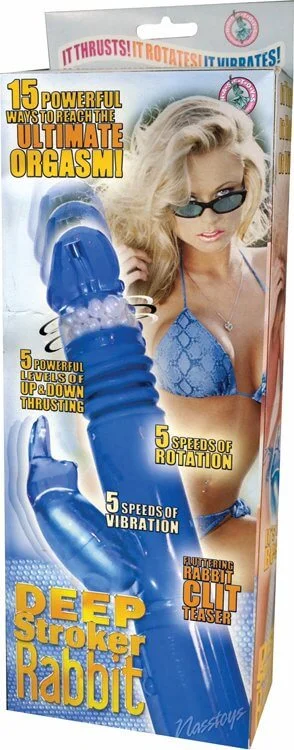 Deep Stroker Rabbit Vibrator Blue