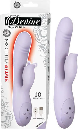 Devine Vibes Heat Up Clitoral Licker Lavender