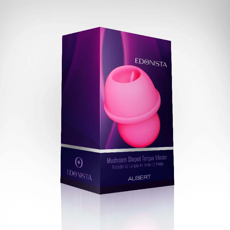 Edonista Albert Mushroom Shaped Tongue Vibrator - Silicone, Rechargeable