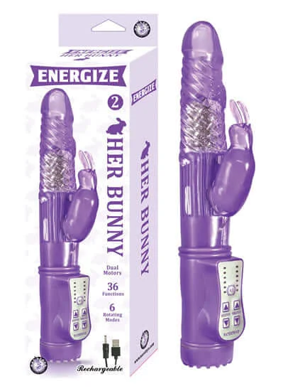 ENERGIZE HER BUNNY 2 PURPLE RABBIT VIBRATOR