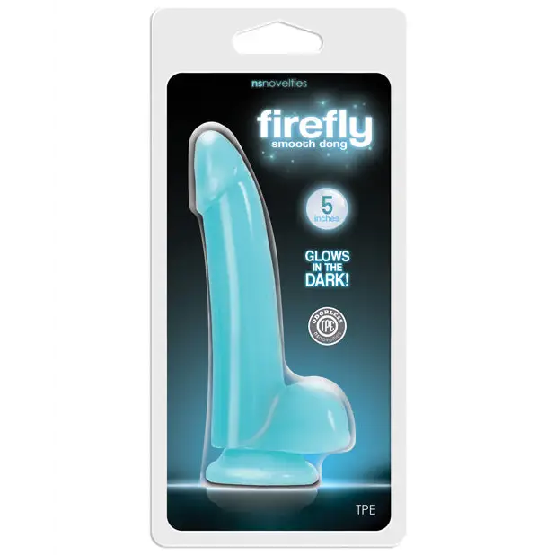 Firefly Smooth Dong 5 in. Dildo Blue