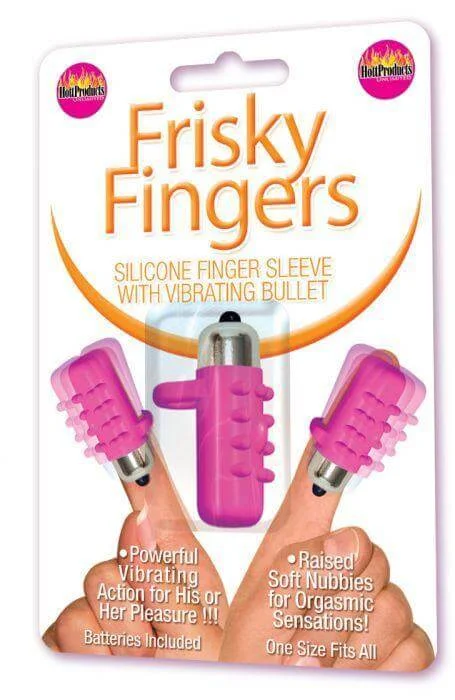 Frisky Fingers Silicone Sleeve Purple - Finger Vibrator for Targeted Pleasure