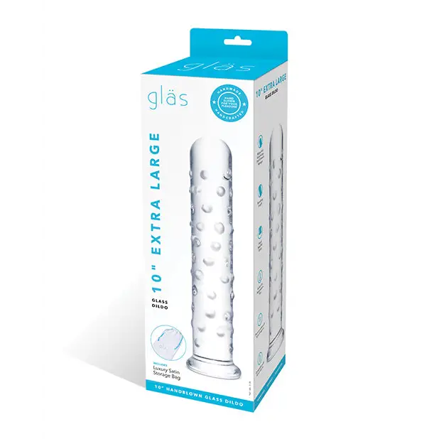 Glas 10 in. Extra Large Glass Dildo