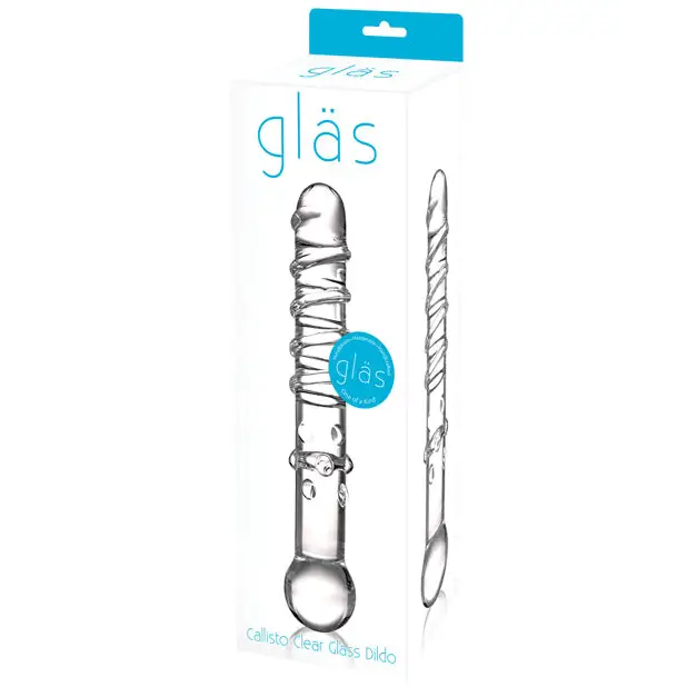 Glas 7 in. Callisto Clear Glass Dildo