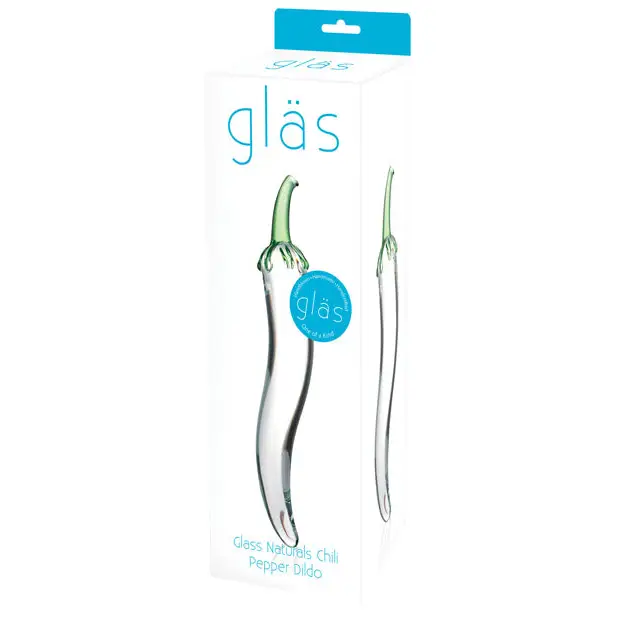 Glas 8.25 in. Glass Naturals Chili Pepper Dildo