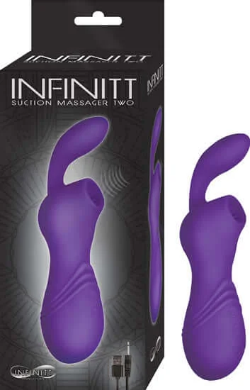 Infinitt Suction Massager Two Purple Rabbit Style Vibrator