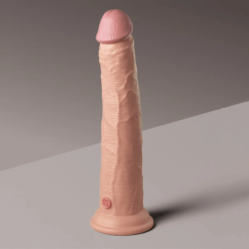 King Cock Elite 10" Silicone Dual Density Cock - Light