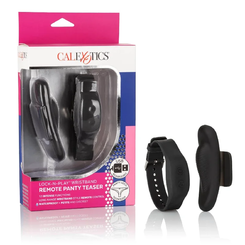 Lock N Play Wristband Remote Panty Teaser by Cal Exotics: Discreet Vibrating Pleasure at Your Fingertips