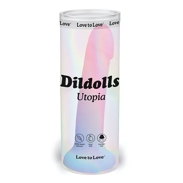 Love to Love Dildolls Utopia 7 in. Silicone Dildo Gradient Pastels