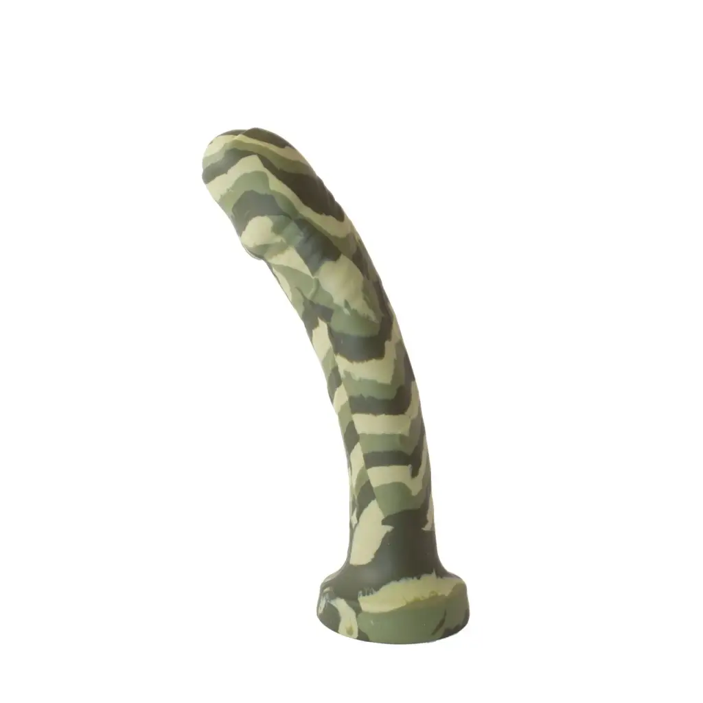 Major Dick Commando 7.25 Uncut Green Camo Dong "