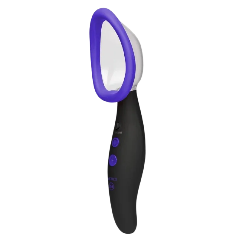 Merci Pumped Rechargeable Silicone Vibrating Pussy Pump