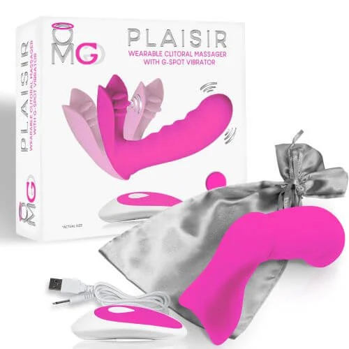 OMG Plaisir: Dual-Motor, Wearable Clitoral & G-Spot Vibrator in Pink by Doctor Love