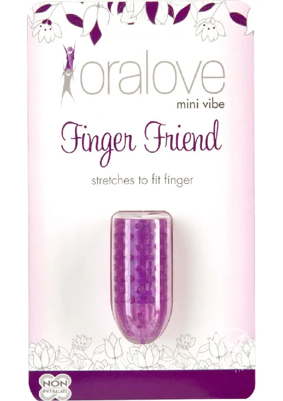 Oralove Finger Friend: Powerful Purple Finger Vibrator for Targeted Stimulation