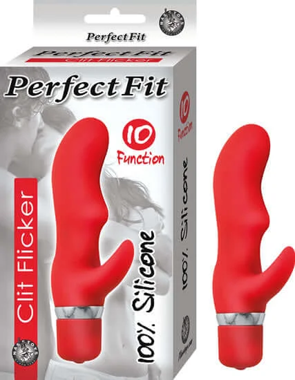 Introducing the Perfect Fit Clit Flicker Red Vibrator: 10 Sensational Functions in a Compact Design