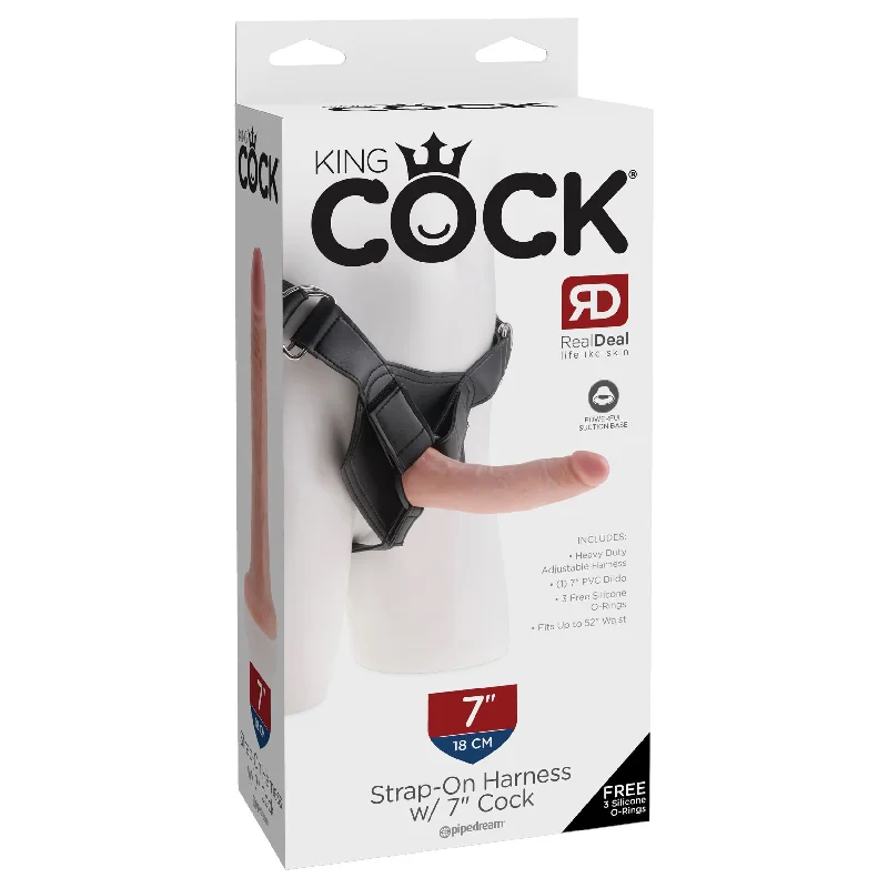 Pipedream - King Cock Strap-On Harness with 7" Cock (Flesh)