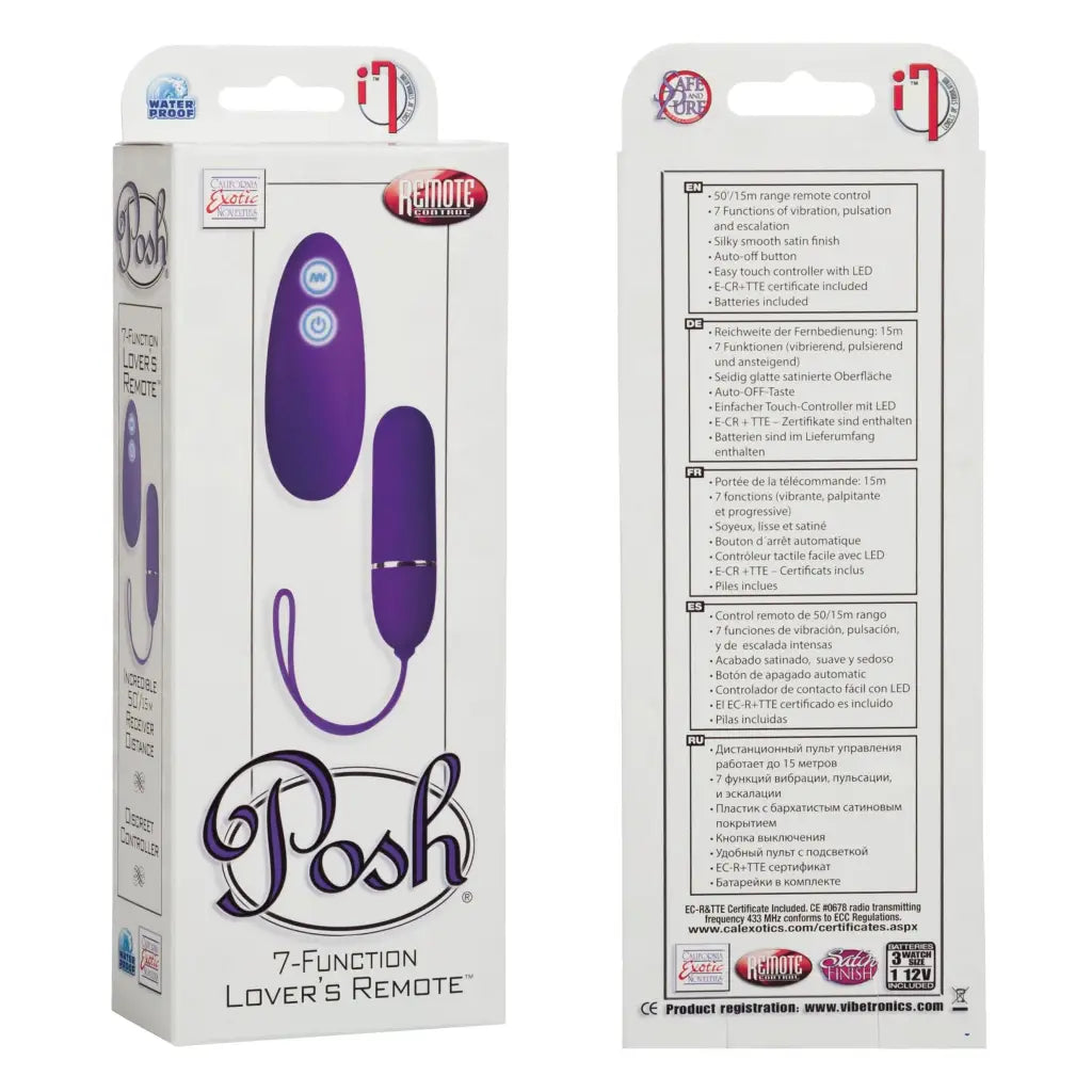 Posh 7 Function Lovers Remote