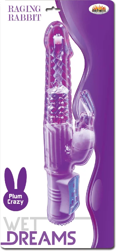 Wet Dreams Raging Rabbit Purple Vibrator