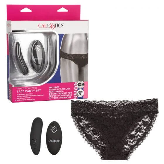 Indulge in Sensual Secrecy with the Remote Control Lace Panty Set (L/XL)