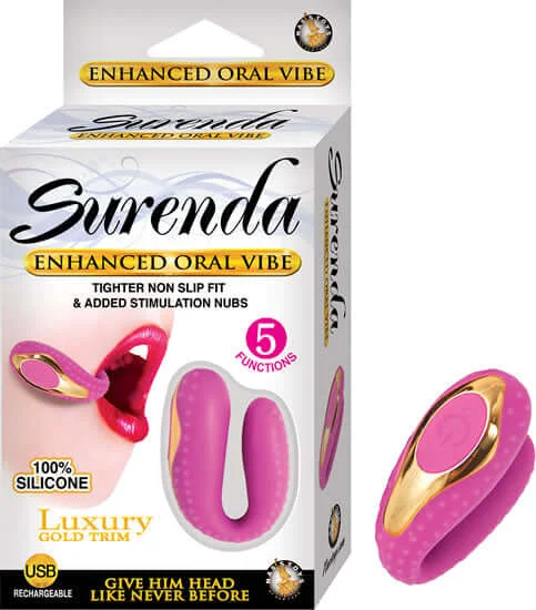 Surenda Enhanced Oral Vibe Pink with Luxury Gold Trim