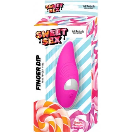 Sweet Sex Finger Dip Finger Vibrator Magenta Pink by Hott Products Unlimited - 8 Vibration Modes