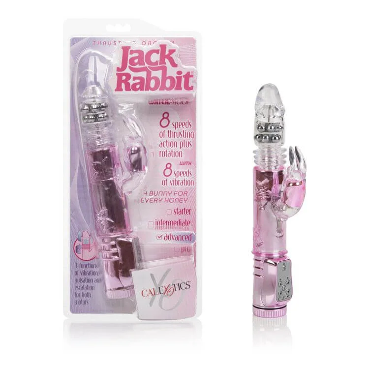 Thrusting Orgasm Jack Rabbit Vibrator Pink