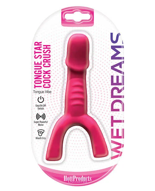 Wet Dreams Tongue Star Cock Crush Tongue Vibe Pink