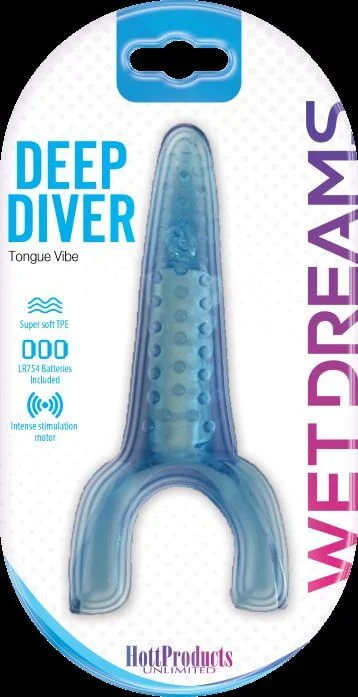 Tongue Star Deep Diver Blue Vibrating Tongue - Dive into Sensational Pleasure!