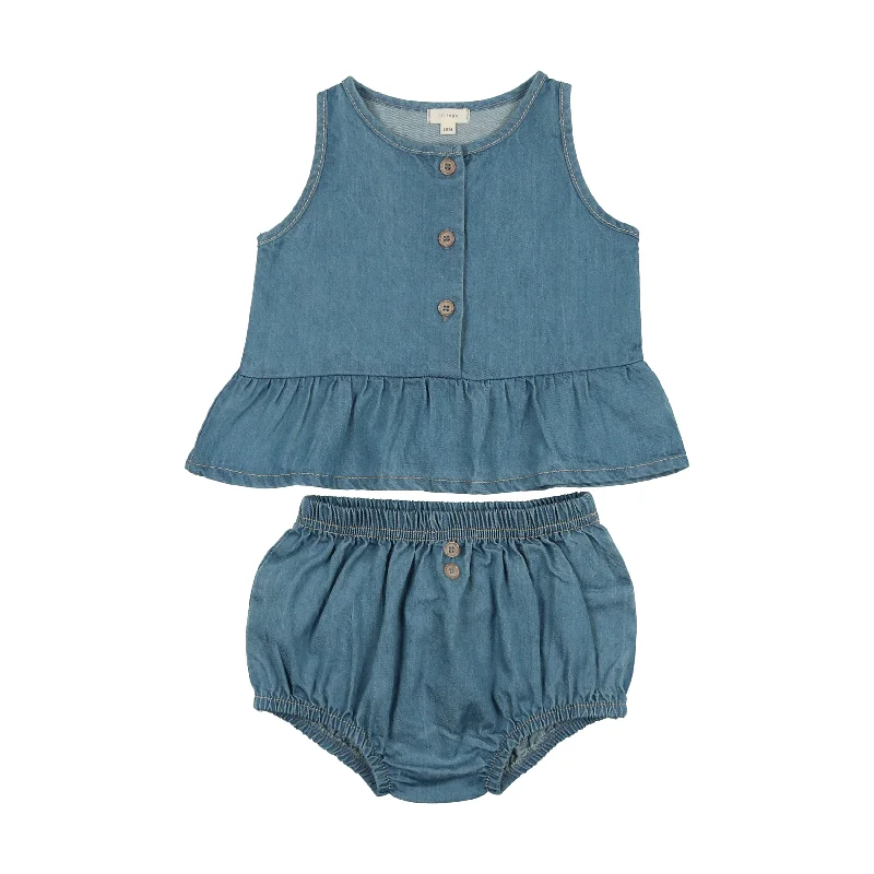 Analogie Denim Tencel Tank Set (Girls) - Denim