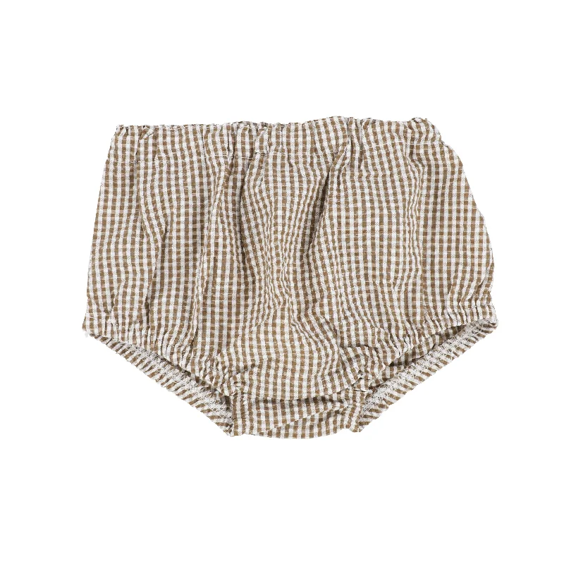 Analogie Gingham Bloomers - Caramel