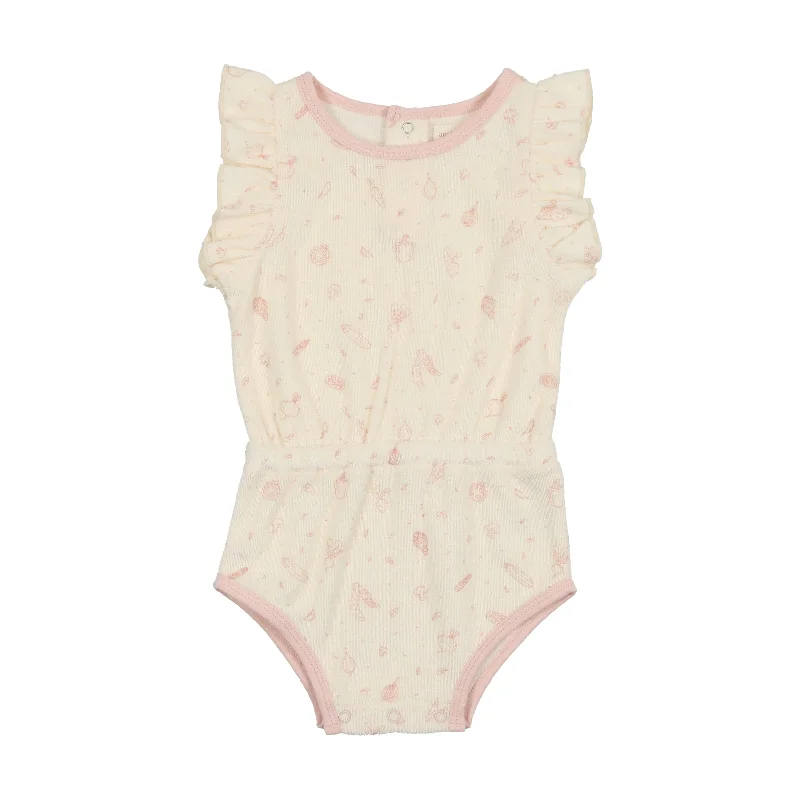 Analogie Multigarden Romper - Cream/Pink