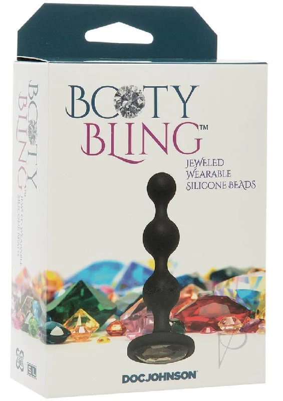 Booty Bling Silver - Jewel-Adorned Silicone Anal Plug