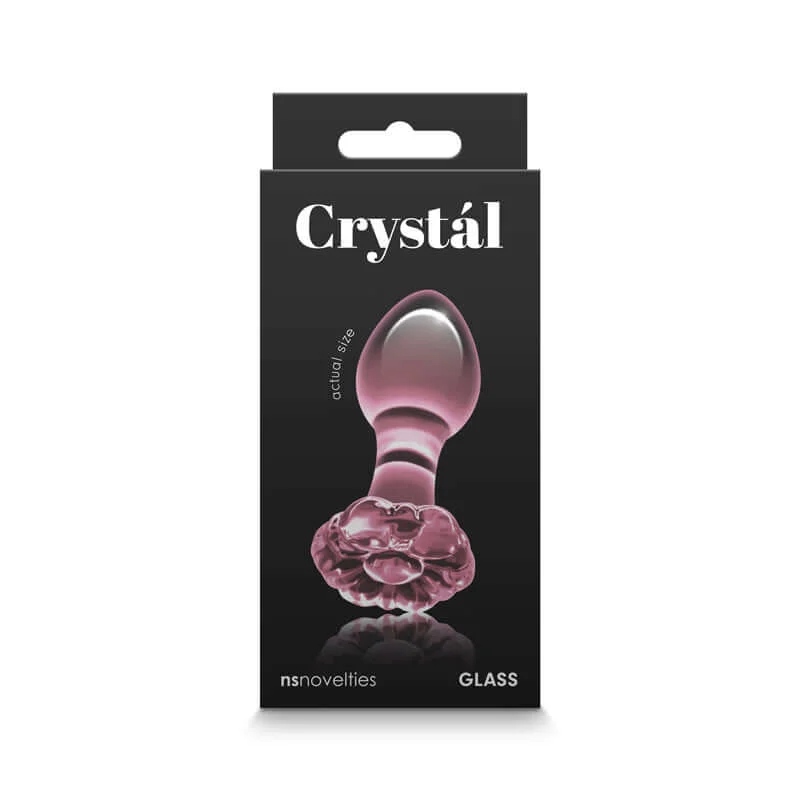 Crystal Premium Glass Flower Pink