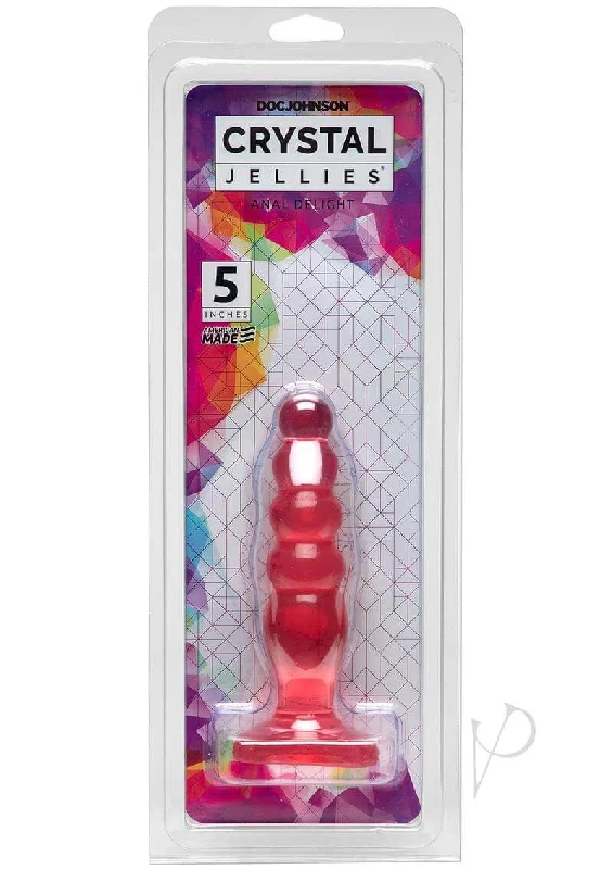 Doc Johnson's Crystal Jellies 5" Anal Delight Pink