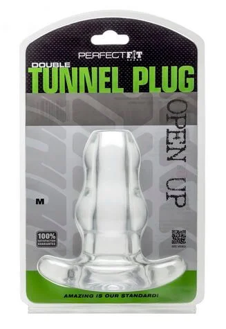 The Double Tunnel Plug Clear: Dual-Function Pleasure for Adventurous Play