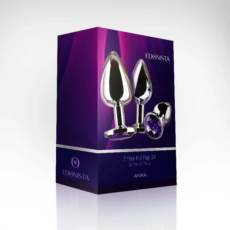 Edonista Anika: Elegant 3-Piece Anal Plug Set