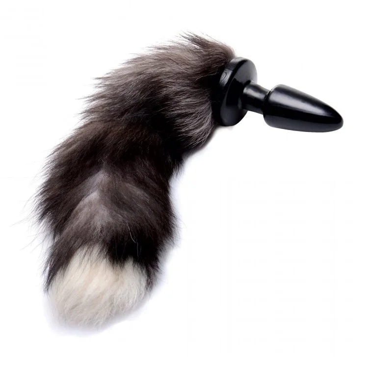 Fox Tail Anal Plug - Black