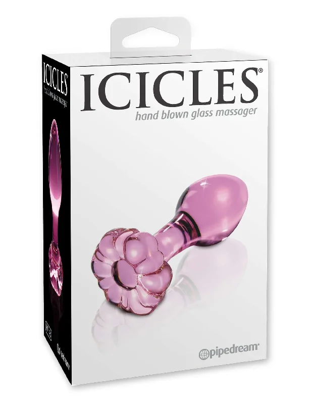 Pipedream Products Icicles Number 48 Pink Glass Butt Plug: Elegant Sensuality