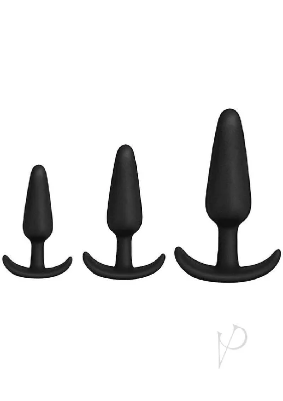 Black Anal Trainer Kit - 3 Sizes for Gentle Anal Exploration