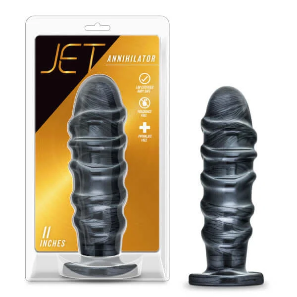 Jet Annihilator Carbon Metallic Black Butt Plug