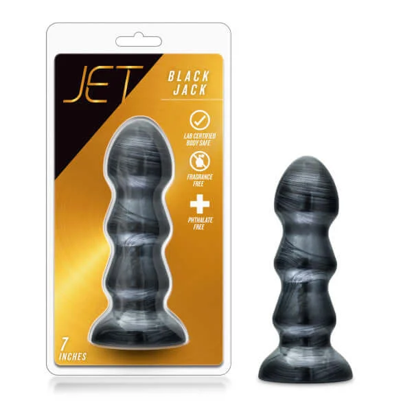 Jet Black Jack Carbon Metallic Black Anal Plug - Satisfy Your Craving for Sensational Pleasure